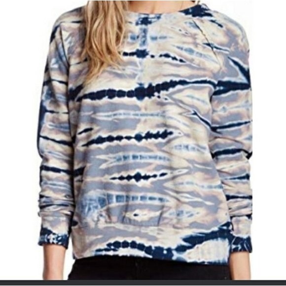 Young Fabulous & Broke Tie Dye Zip Sweater Medium - Picture 1 of 12